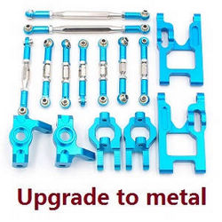 Shcong Wltoys 12628 RC Car accessories list spare parts connect rod set + swing arm + universal seat and coupling set (Upgrade to metal)