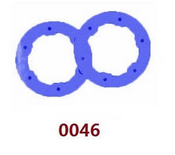Shcong Wltoys 12628 RC Car accessories list spare parts wheel hub cover (0046 Blue) - Click Image to Close