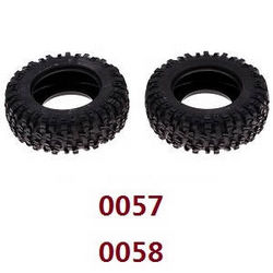 Shcong Wltoys 12628 RC Car accessories list spare parts tire skin (0057 0058)
