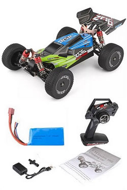 Shcong Wltoys 144001 RC Car with 1 battery RTR Green
