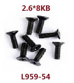 Shcong Wltoys 144001 RC Car accessories list spare parts screws 2.6*8KB L959-54 - Click Image to Close
