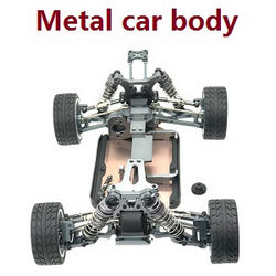 Shcong Wltoys 144002 RC Car accessories list spare parts upgrade to metal car body assembly Silver