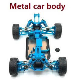 Shcong Wltoys 144002 RC Car accessories list spare parts upgrade to metal car body assembly Blue
