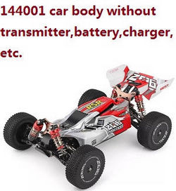 Shcong Wltoys 144001 RC Car body without transmitter,battery,charger,etc. Red