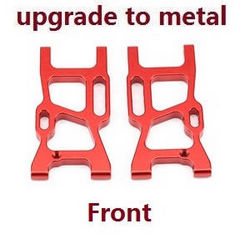 Shcong Wltoys 144001 RC Car accessories list spare parts front swing arm (Metal Red) - Click Image to Close