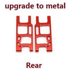 Shcong Wltoys 144001 RC Car accessories list spare parts rear swing arm (Metal Red) - Click Image to Close