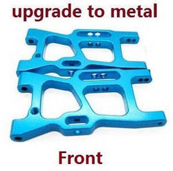 Shcong Wltoys 144001 RC Car accessories list spare parts front swing arm (Metal Blue) - Click Image to Close