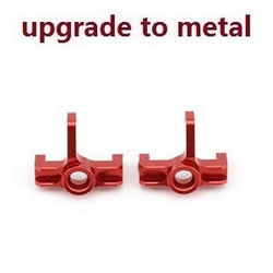 Shcong Wltoys 144001 RC Car accessories list spare parts front wheel seat (Metal Red)