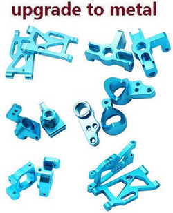Shcong Wltoys 144001 RC Car accessories list spare parts upgrade to metal parts (Blue)