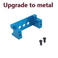 Shcong Wltoys 144001 RC Car accessories list spare parts upgrade to metal fixed set for the SERVO (Blue) - Click Image to Close