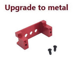 Shcong Wltoys 144001 RC Car accessories list spare parts upgrade to metal fixed set for the SERVO (Red) - Click Image to Close