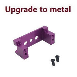 Shcong Wltoys 144001 RC Car accessories list spare parts upgrade to metal fixed set for the SERVO (Purple) - Click Image to Close