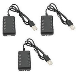 Shcong Wltoys XK 144010 RC Car accessories list spare parts USB charger wire 3pcs - Click Image to Close