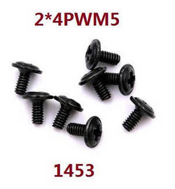 Shcong Wltoys XK 144010 RC Car accessories list spare parts screws set 2*4PWM5 1453 - Click Image to Close