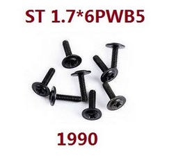Shcong Wltoys XK 144010 RC Car accessories list spare parts screws set 1.7*6PWB5 1990 - Click Image to Close