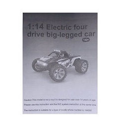 Shcong Wltoys XK 144002 RC Car accessories list spare parts English manual book