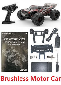 MJX Hyper Go 16210 Brushless Motor RC Car with 1 battery(2S) RTR
