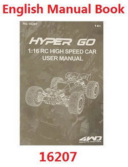 MJX Hyper Go 16207 English manual book