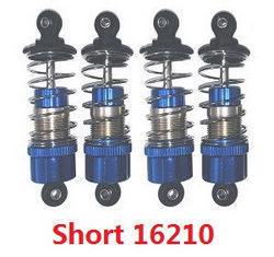 MJX Hyper Go 16210 metal hydraulic shock absorber (Short) Blue 4pcs 16510