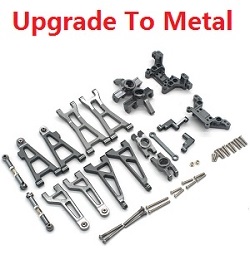 MJX Hyper Go H16 V1 V2 V3 H16H H16E H16P H16HV2 H16EV2 H16PV2 upgrade to metal 9-In-One parts group kit (Gray)
