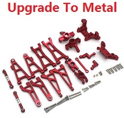 MJX Hyper Go H16 V1 V2 V3 H16H H16E H16P H16HV2 H16EV2 H16PV2 upgrade to metal 9-In-One parts group kit (Red)
