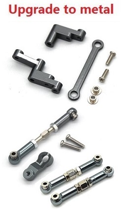MJX Hyper Go 16207 16208 16209 16210 steering group upgrade to metal (Gray)