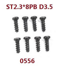 Shcong Wltoys WL XK WL-Model 16800 Excavator accessories list spare parts screws set ST2.3*8PB 0556
