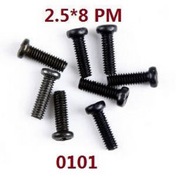Shcong Wltoys WL XK WL-Model 16800 Excavator accessories list spare parts screws set 2.5*8PM 0101