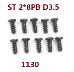Shcong Wltoys WL XK WL-Model 16800 Excavator accessories list spare parts screws set ST2*8PB 1130