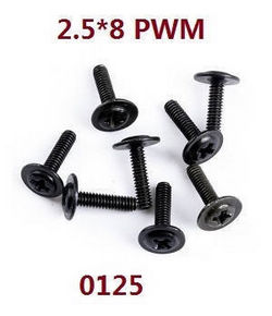 Shcong Wltoys WL XK WL-Model 16800 Excavator accessories list spare parts screws set 2.5*8 PWM 0125