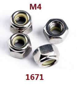 Shcong Wltoys WL XK WL-Model 16800 Excavator accessories list spare parts M4 nuts 1671 - Click Image to Close