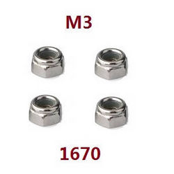 Shcong Wltoys WL XK WL-Model 16800 Excavator accessories list spare parts M3 nuts 1670