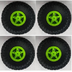 Shcong Wltoys 18428-A RC Car accessories list spare parts tires (Green) 4pcs