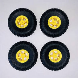 Shcong Wltoys 18428-A RC Car accessories list spare parts tires (Yellow) 4pcs
