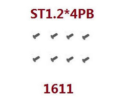 Shcong Wltoys 18428-A RC Car accessories list spare parts screws ST1.2*4PB 1611
