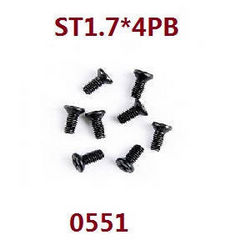 Shcong Wltoys 18428-A RC Car accessories list spare parts screws ST1.7*4PB 0551