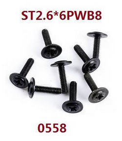 Shcong Wltoys 18428-A RC Car accessories list spare parts screws ST2.6*6PWB8 0558