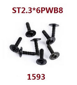 Shcong Wltoys 18428-A RC Car accessories list spare parts screws ST2.3*6PWB8 1593