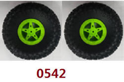 Shcong Wltoys 18428-B RC Car accessories list spare parts tires 2pcs (Green) 0542