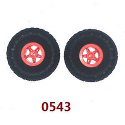 Shcong Wltoys 18428-B RC Car accessories list spare parts tires 2pcs (Red)