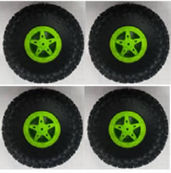 Shcong Wltoys 18428-C RC Car accessories list spare parts tires (green) 4pcs