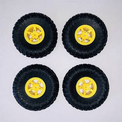 Shcong Wltoys 18428-C RC Car accessories list spare parts tires (Yellow) 4pcs