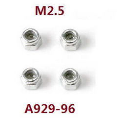 Shcong Wltoys 18428 18429 RC Car accessories list spare parts M2.5 nuts A929-96 - Click Image to Close
