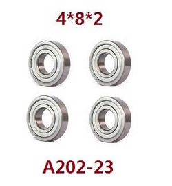 Shcong Wltoys 18428 18429 RC Car accessories list spare parts bearings 4pcs 4*8*2 A202-23 - Click Image to Close