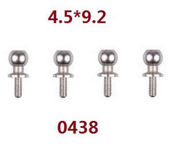Shcong Wltoys 18428 18429 RC Car accessories list spare parts ball head screws 4.5*9.2 0438 - Click Image to Close