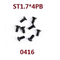 Shcong Wltoys 18428 18429 RC Car accessories list spare parts screws ST1.7*4PB 0416 - Click Image to Close