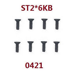 Shcong Wltoys 18428 18429 RC Car accessories list spare parts screws ST2*6KB 0421 - Click Image to Close