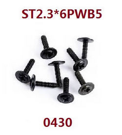 Shcong Wltoys 18428 18429 RC Car accessories list spare parts screws ST2.3*6PWB5 0430 - Click Image to Close