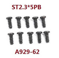 Shcong Wltoys 18428 18429 RC Car accessories list spare parts screws ST2.3*5PB A929-62 - Click Image to Close
