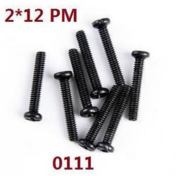 Shcong Wltoys 18428 18429 RC Car accessories list spare parts screws 2*12PM 0111 - Click Image to Close